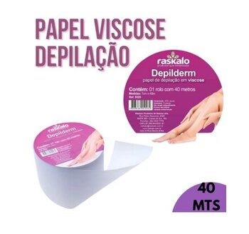 PAPEL VISCOSE PDEPILACAO (ROLO 40MTS)