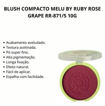 BLUSH COMPACTO GRAPE MELU 10G