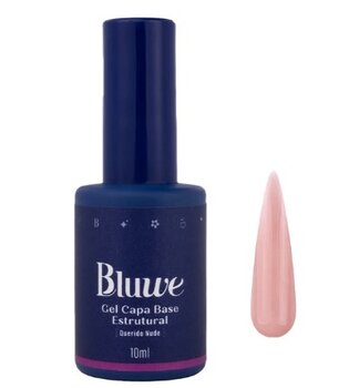 GEL PARA UNHA CAPA BASE ESTRUTURAL QUERIDO NUDE BLUWE 10ML