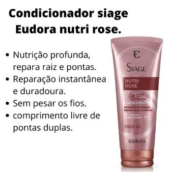 CONDICIONADOR SIAGE  NUTRI ROSE 200ML