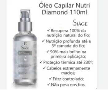 OLEO SIAGE NUTRI DIAMOND EUDORA 110ML