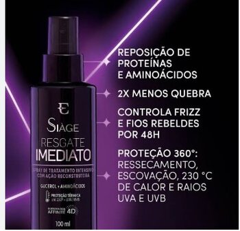 SPRAY SIAGE RESGATE IMEDIATO EUDORA 100ML