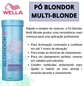 PO DESCOLORANTE BLONDOR MULTI BLONDE  WELLA 400G