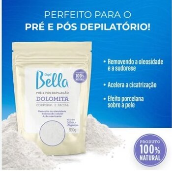 PO DOLOMITA CORPORAL E FACIAL DEPIL BELLA 800G