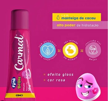 CARMED HIDRATANTE LABIAL C/ COR BEIJOS FINI 10G