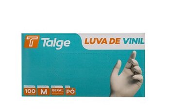 LUVA DE VINIL SEM PO TALGE M