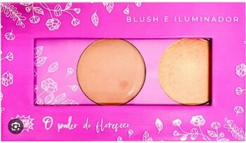 BLUSH E ILUMINADOR COR 01 SUPER PODERES