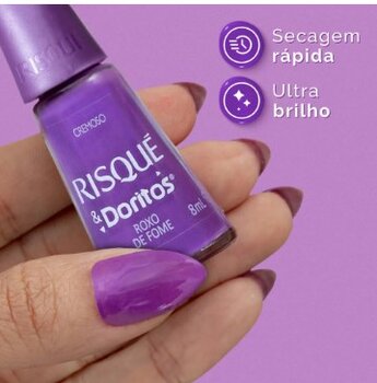 ESMALTE RISQUE ROXO DE FOME 8ML