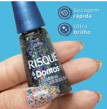 ESMALTE RISQUE OUSADIA NA PONTA DOS DEDOS 8ML