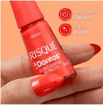 ESMALTE RISQUE ULTIMO DORITOS DO PACOTE 8ML