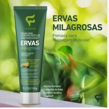 POMADA MASSAGEADORA ERVAS MILAGROSAS 150G