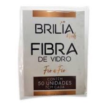 FIBRA DE VIDRO FIO A FIO 7 CM BRILIA NAILS COM 50 UN