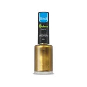 ESMALTE METALICO DOURADO 3166 CINCO 10 ML