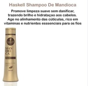 SHAMPOO CRESCIMENTO E HIDRATACAO MANDIOCA HASKELL 300ML