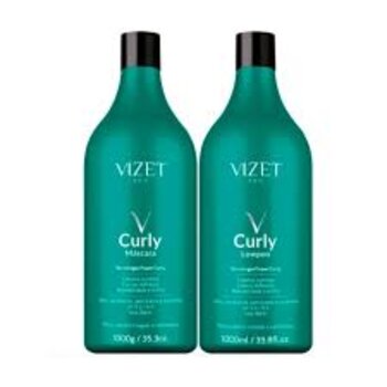 KIT CURLY SHAMPOO E LEAVE IN VIZET 1L