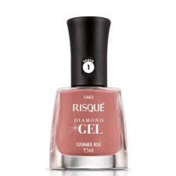 ESMALTE RISQUE DIAMOND GEL ESPUMANTE ROSE 9,5ML