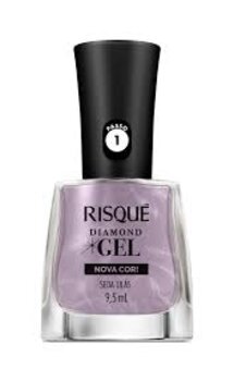 ESMALTE RISQUE DIAMOND GEL SEDA LILAS 9,5ML