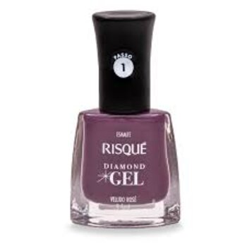 ESMALTE RISQUE DIAMOND GEL VELUDO ROSE 9,5ML