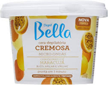 CERA DEPIL BELLA HIDROSSOLUVEL MARACUJA 200G