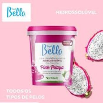 CERA HIDROSSOLUVEL PINK PITAYA DEPIL BELLA 600G