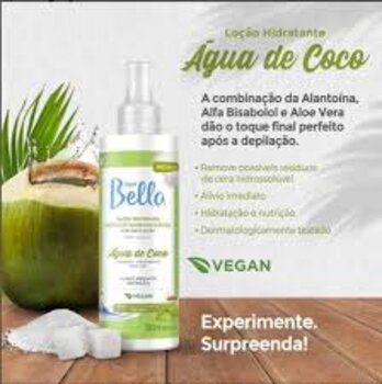 LOCAO POS DEPILAÇÃO HIDROSSOLUVEL AGUA DE COCO DEPIL BELLA 300ML