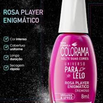 ESMALTE COLORAMA ROSA PLAYER ENIGMATICO 8ML