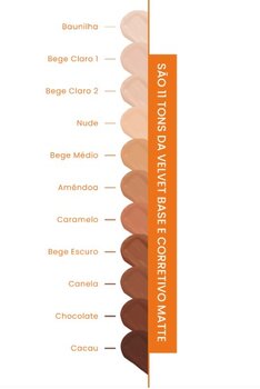 BASE E CORRETIVO MATTE VELVET BEGE CLARO 2 MARI MARIA 25G