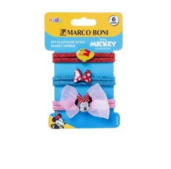 KIT ELASTICOS STYLE DISNEY MINNIE MARCO BONI