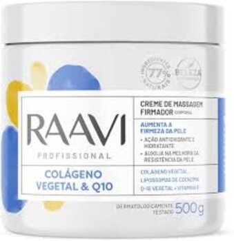 CREME COLAGENO VEGETAL Q10 RAAVI 500G