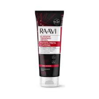 GEL REDUTOR TERMOGENICO PIMENTA PRETA E CAFEINA RAAVI 200G