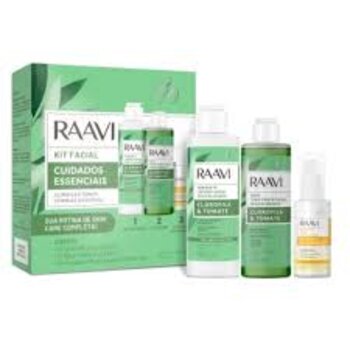 KIT FACIAL CUIDADOS ESSENCIAIS RAAVI 3UN