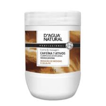 CREME DE MASSAGEM CAFEINA COM 7 ATIVOS DAGUA 650G