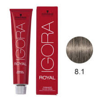 COLORACAO IGORA ROYAL 8.1 LOURO CLARO CINZA 60g