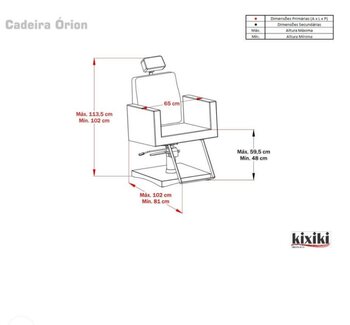 CADEIRA ORION KIXIKI FIXA SEM CABEÇOTE