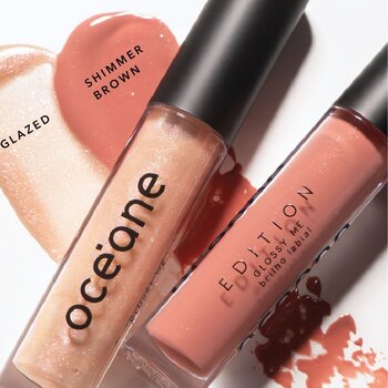 BRILHO LABIAL SHIMMER BROWN NUDE OCEANE EDITION 1G