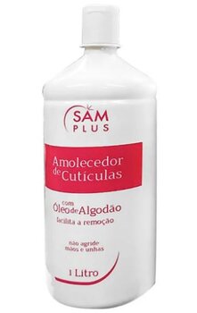 AMOLECEDOR DE CUTICULAS SAM PLUS OLEO DE ALGODAO 1L