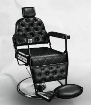 CADEIRA PRINCESS PRETA CALICE CROMADO COM CAPTONE MARRI