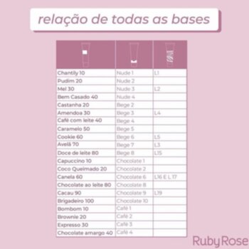 BASE LIQUIDA RUBY ROSE MATTE BEGE 2