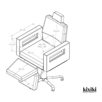 CADEIRA LISBOA FIXA BASE QUADRADA COM CABECOTE KIXIKI