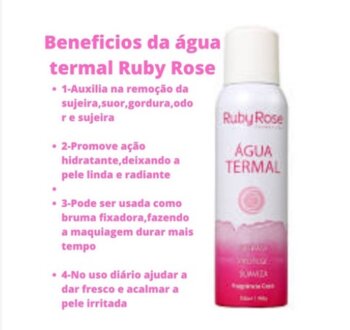 AGUA TERMAL RUBY ROSE SEM FRAGRANCIA 150ML